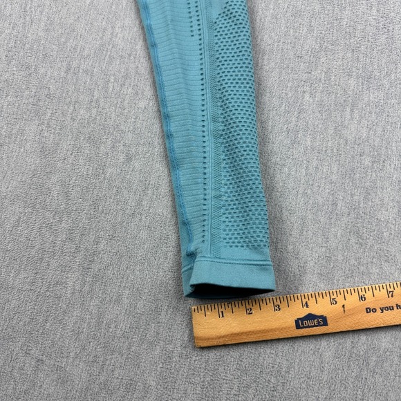 Gymshark Leggings Womens Small Blue Flawless Knit Tight 26" Yoga Gym Pants - Picture 10 of 13
